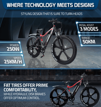 Ausstech Cruiser 26” stylish Electric Mountain bike