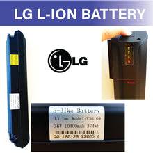 Ausstech Electric Bike Battery 36V 10.4Ah Genuine LG Lithium Ion Battery